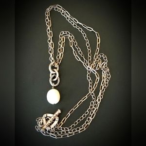 Silpada Sterling Silver & Pearl Necklace